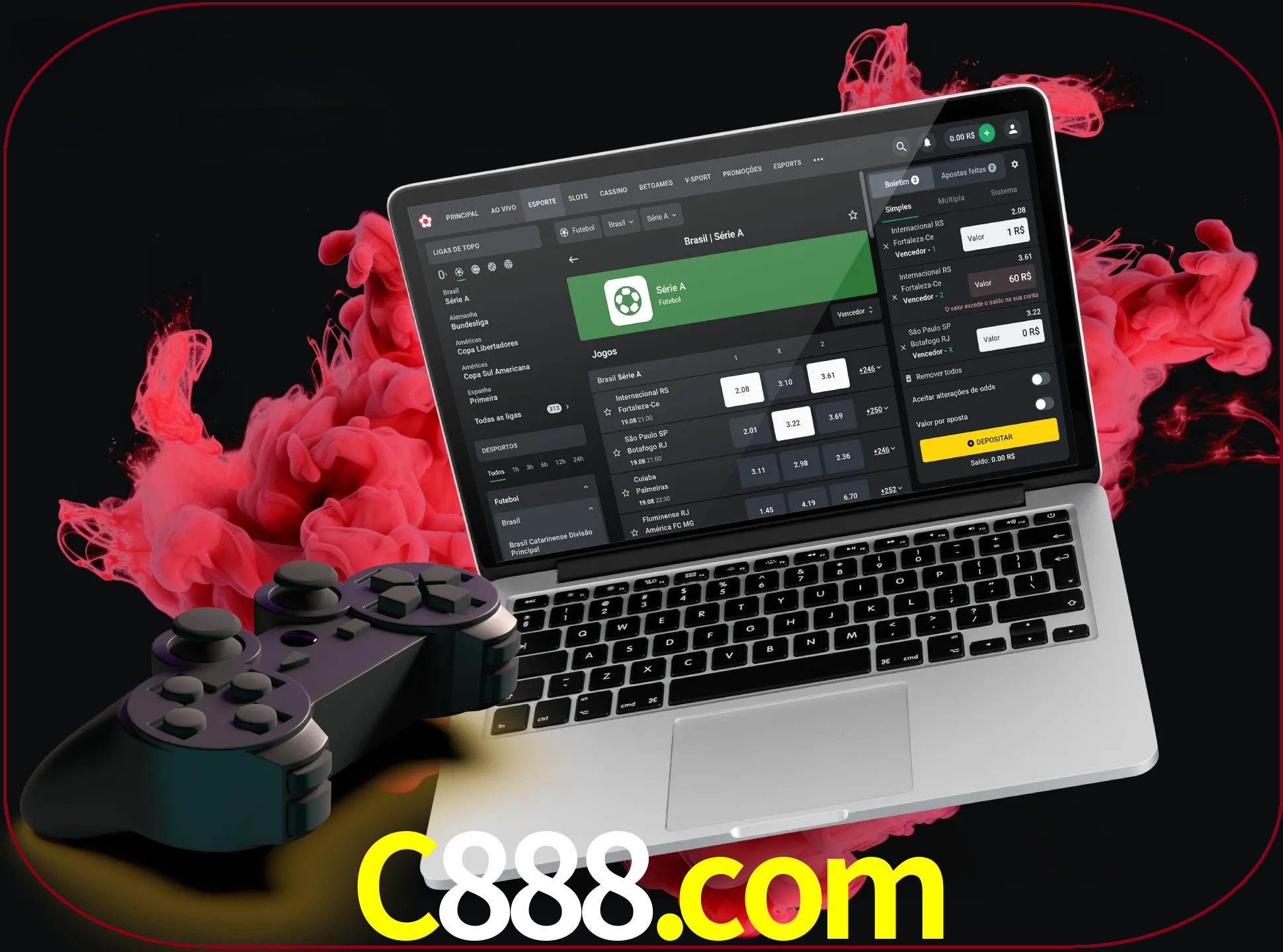Visite a secção especial de jogos de vídeo em c888 para descobrir em que jogos pode apostar e ganhar muito dinheiro.