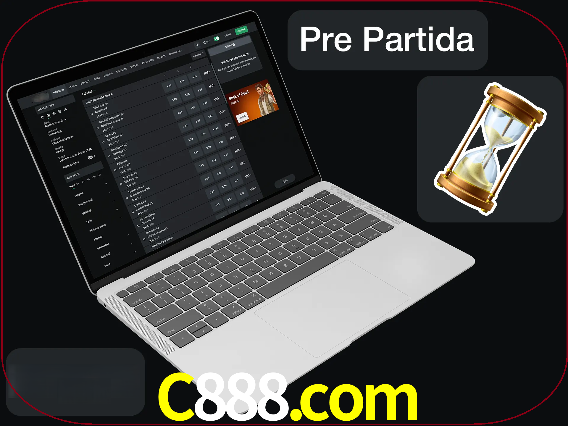 Fazer apostas em partidas futuras.